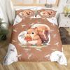Lovely Squirrel Duvet Cover Cartoon Animal Starry Sky Moon Universe Blue Cloud Bedding Set Watercolor Painted Art Quilt Cover