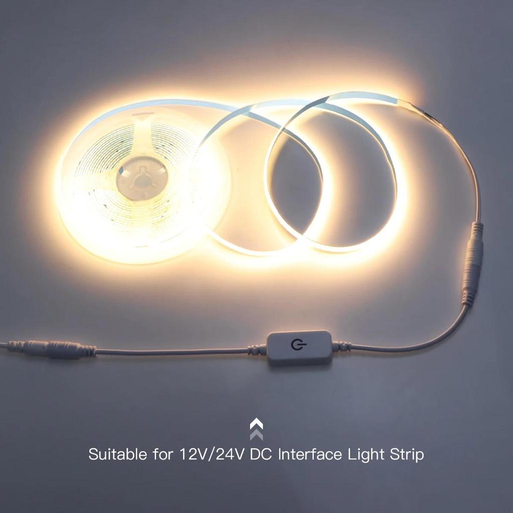 DC Мужской Женский Сенсорный Переключатель Бесступенчатое Затемнение Сенсорный Переключатель Для Светодиодного Света DC 12 В-24 В 4A Обустройство Дома Прерыватель С Диммируемой