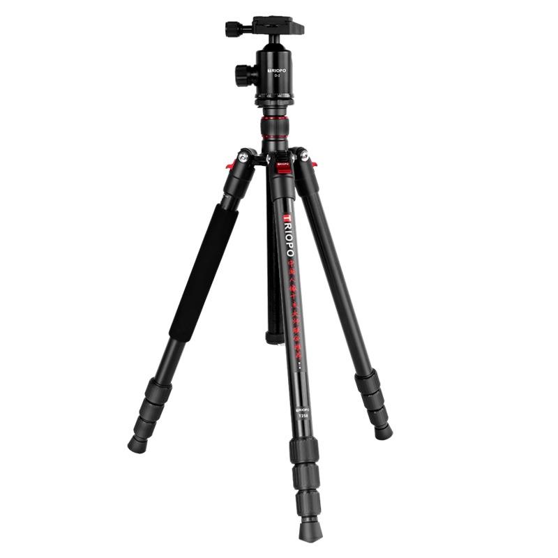 Штатив Jiebao T258 для DSLR-камер с шаровой головкой для беззеркальных камер и телефонов