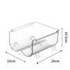 Акриловый держатель для стаканов штабелируемый держатель для бутылок вина и воды для холодильника стакан для хранения на кухне в кладовой пластиковый домашний настольный держатель