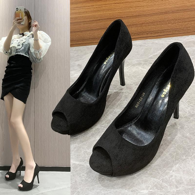 Новые модные сексуальные подиумные свадебные туфли на очень высоком каблуке на шпильке, повседневные профессиональные женские туфли на одинарной платформе
