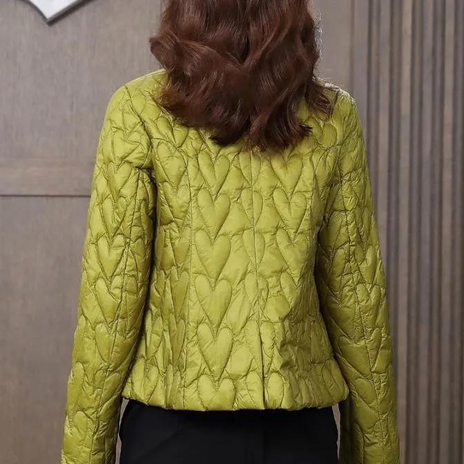 Женская осенне-зимняя куртка корейская для матери среднего возраста с длинным рукавом тонкая куртка женская теплая верхняя одежда