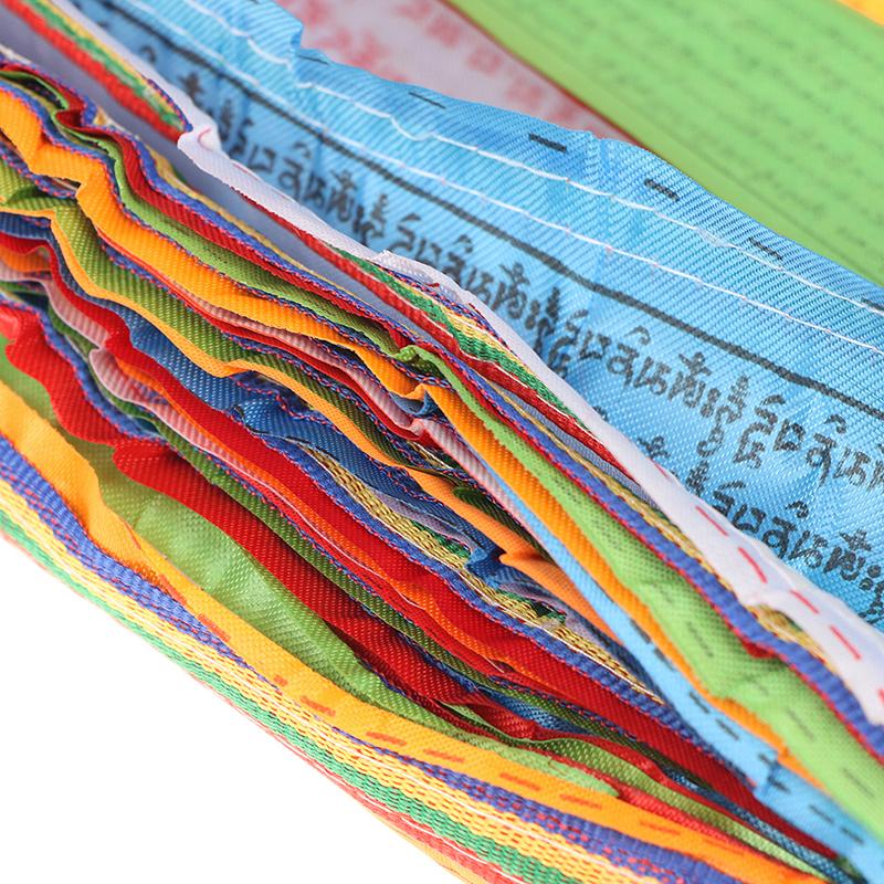 8.4M 30 Sheets 5Colors Religious Flags Tibetan Buddhist Supplies Prayer Flag