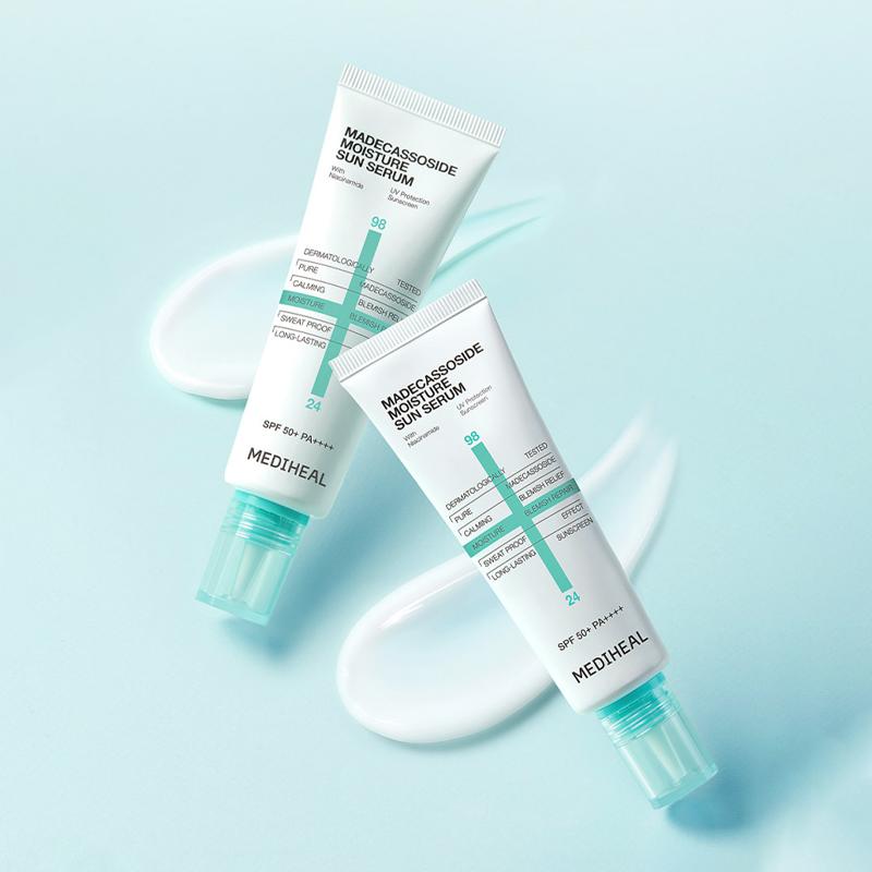 Mediheal Мадекассосид Увлажняющая Солнечная Сыворотка Регенерация Пятен SPF 50+ PA++++ 15мл/50мл