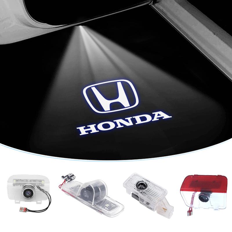 Car Door Welcome Light Luxury LED Welcome Lamps Interior Accessories For Honda Civic Accord CRV Fit Jazz Transalp CBR cb500x