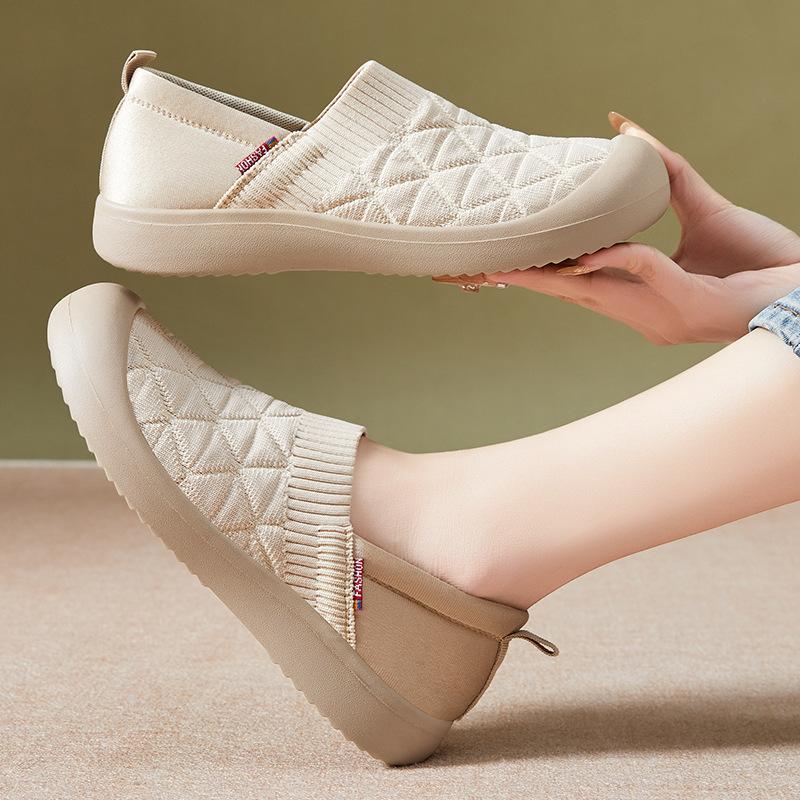 Shoes Women's Versatile Summer New One-pedal Old Beijing Cloth Shoes Polyurethane Light Lazy Shoes Breathable Women's Shoes