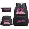 Animation Cartoon Children'S Backpack Leisure Pencil Bag Shoulder Bag Three-Piece Set, Primary And Secondary School School Bag