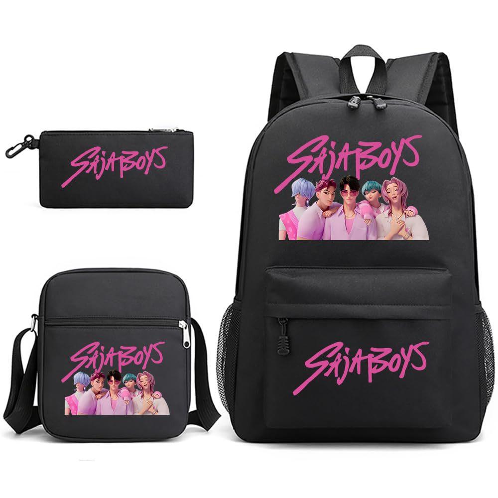 Animation Cartoon Children'S Backpack Leisure Pencil Bag Shoulder Bag Three-Piece Set, Primary And Secondary School School Bag