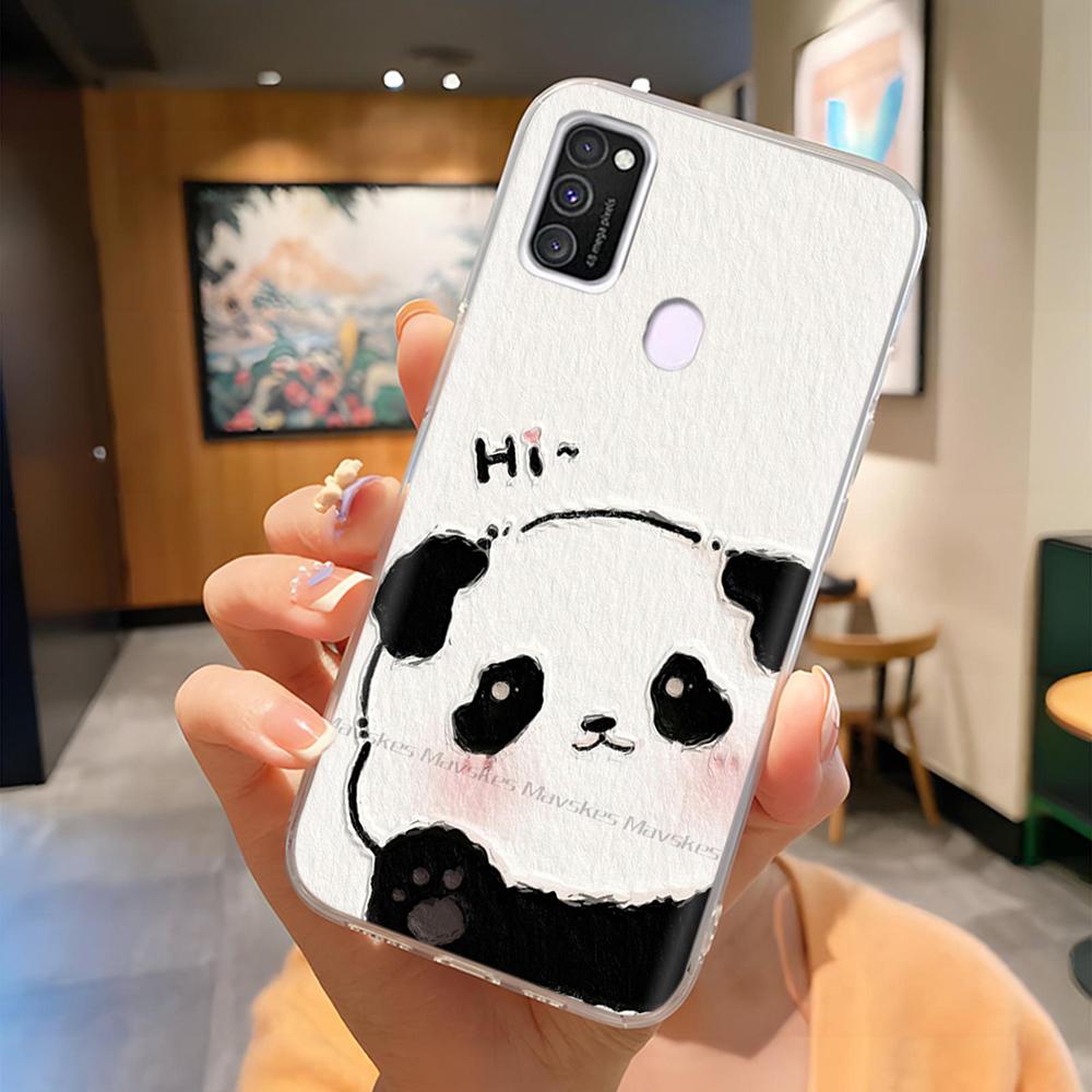 For Samsung Galaxy M21 M31 Case Soft Silicone Cartoon Painted Cover Full Protection Phone Shockproof Bumper For Samsung M21 M31