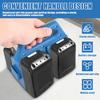 4-слотный держатель для аккумуляторов Makita 18V и 14.4V Портативный и прочный кейс для хранения аккумуляторов Ручка в комплекте для электрика и плотника