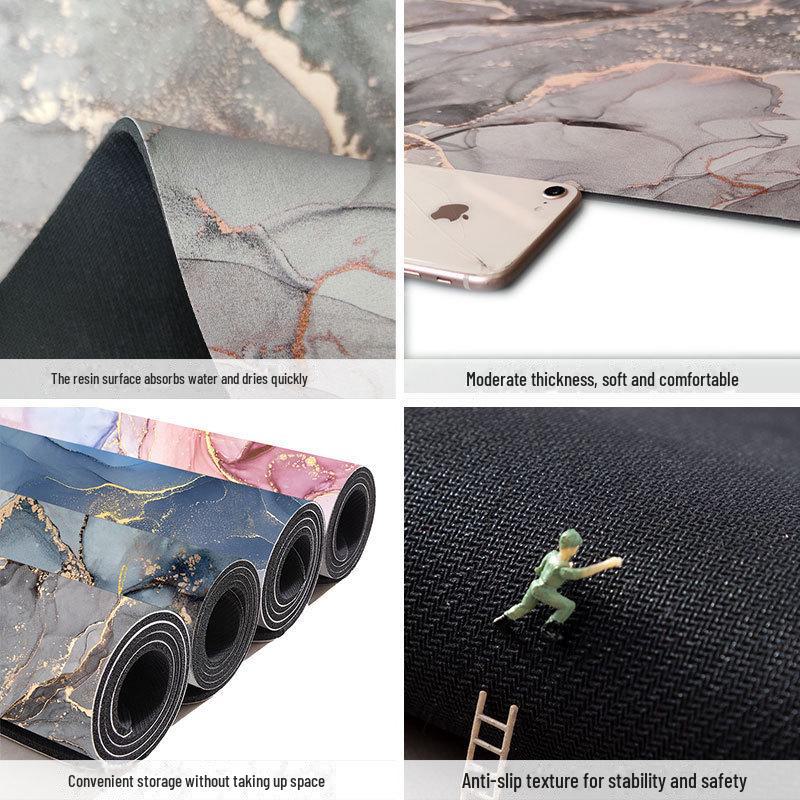 Коврик для ванной комнаты с эффектом абсорбции и диатомита, быстросохнущий, противоскользящий