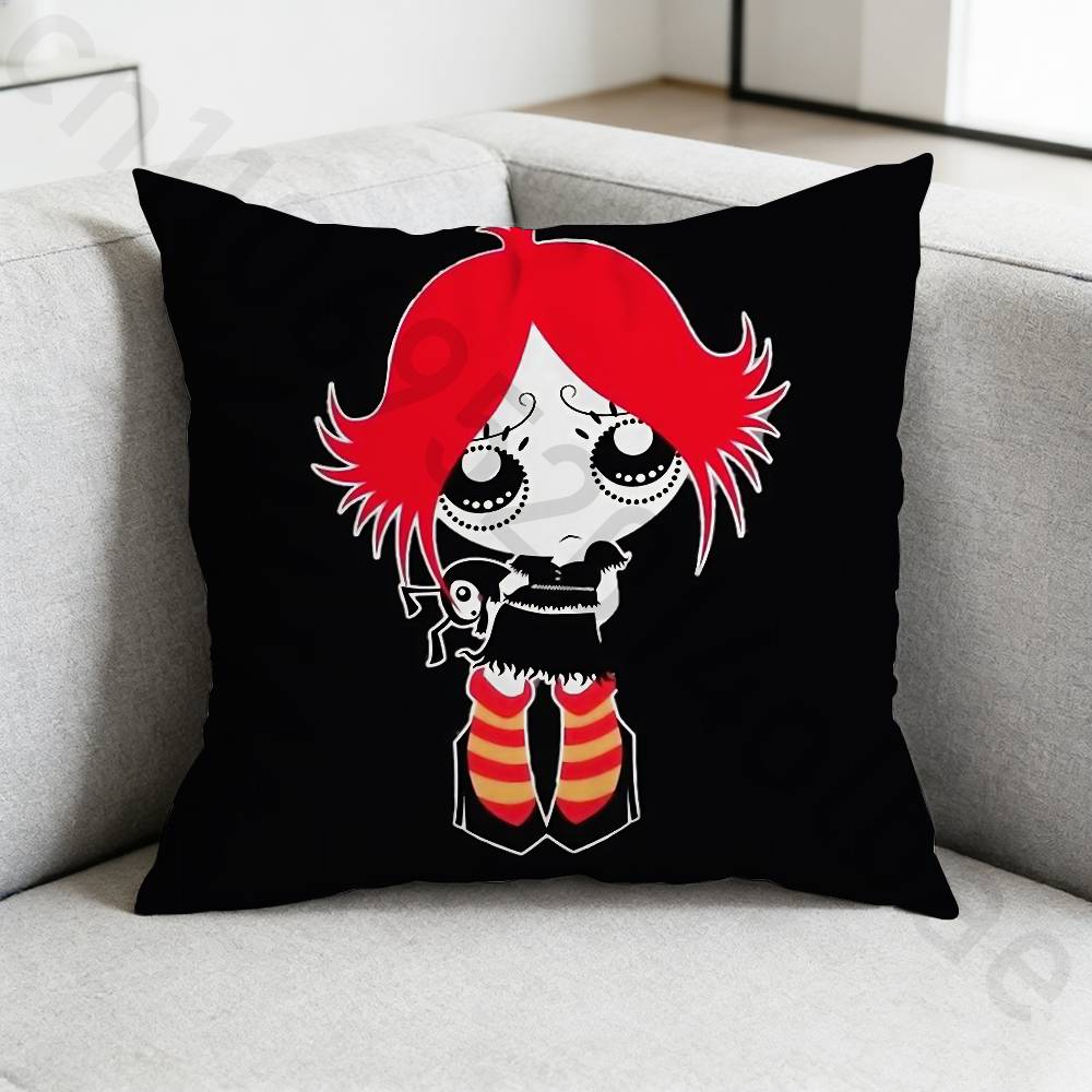 RRuby Gloom Gothic pillowcase casual style decoration suitable for home decoration excluding pillow core