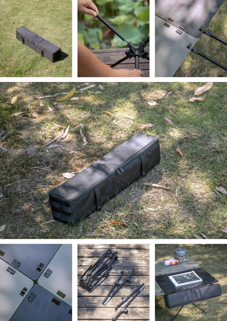 Стол тактический CAMPING MOON, столешница, верхняя пластина, ножки, большая T-520-ZJ
