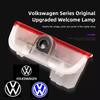 2Pcs Car Emblem Projection Lamp Door Lights Lights Decoration For VW Golf Touareg Eos CC Passat Variant B8 Touareg Tearamont