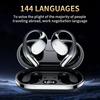 Наушники-переводчики с открытым ухом AI Translator, беспроводные спортивные наушники Bluetooth 5.4 с длительным сроком службы батареи, водонепроницаемый цифровой дисплей IPX5