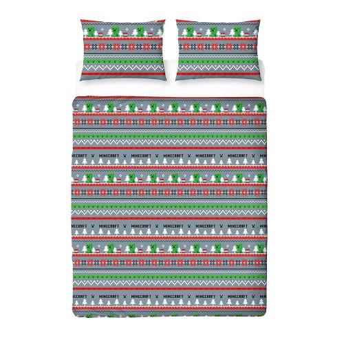 Minecraft Christmas Reversible Duvet Set