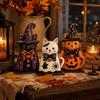 3pcs Ghost Halloween Figurine Pumpkin Tabletop Decoration  Halloween Parties