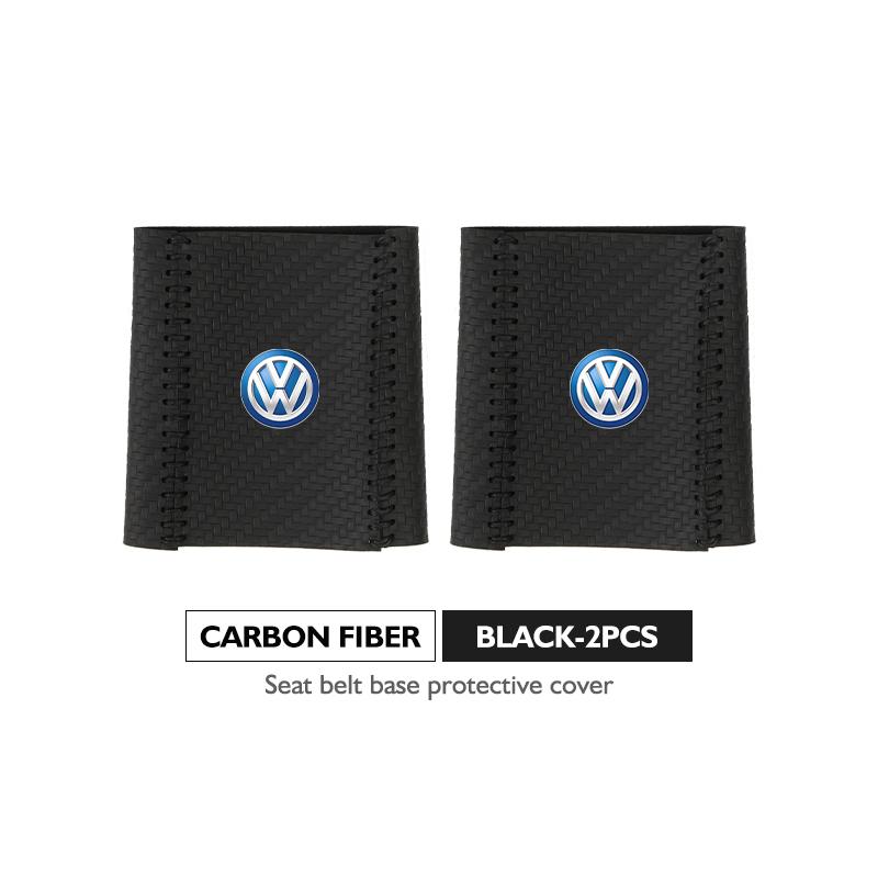 Leather Car Seat Belt Buckle Cover Protective Anti-Scratch Clip For Volkswagen VW Passat Golf 4 5 6 Tiguan Polo Scirocco Jetta zh9
