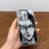 Горячий аниме-чехол Черный Атака Титанов для iPhone 17 16e 16 15 14 13 12 11mini Pro Max X XR XSMAX 8 7 Air Plus Мягкий чехол