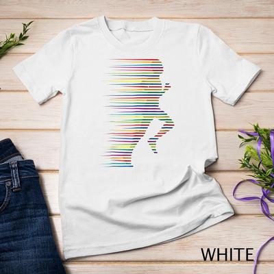 Running T-Shirt Jogging Gym Marathon Abstract Cool Art Tee Unisex T-shirt 13