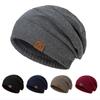 Add Fur Lined Winter Hats Warm Ear Protection Fashion Knitted Hats  for Unisex