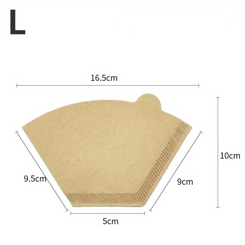 100 шт. небеленая оригинальная деревянная ручная капельная бумага для кофеварки, фильтр-мешок для кофе, аксессуары для кофеварки