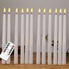 6 or 12 Pieces Room Decorative LED Candle Light Remote Control,Religious Fake Birthday LED Taper Candles Battery Operated