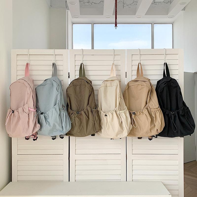 Simple Nylon Backpack Backpack Casual Commuting Large Capacity Lightweight Student Backpack