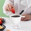 Ceramic Fondue Kit for Chocolate And Cheese, Cup, Kitchen Accessories