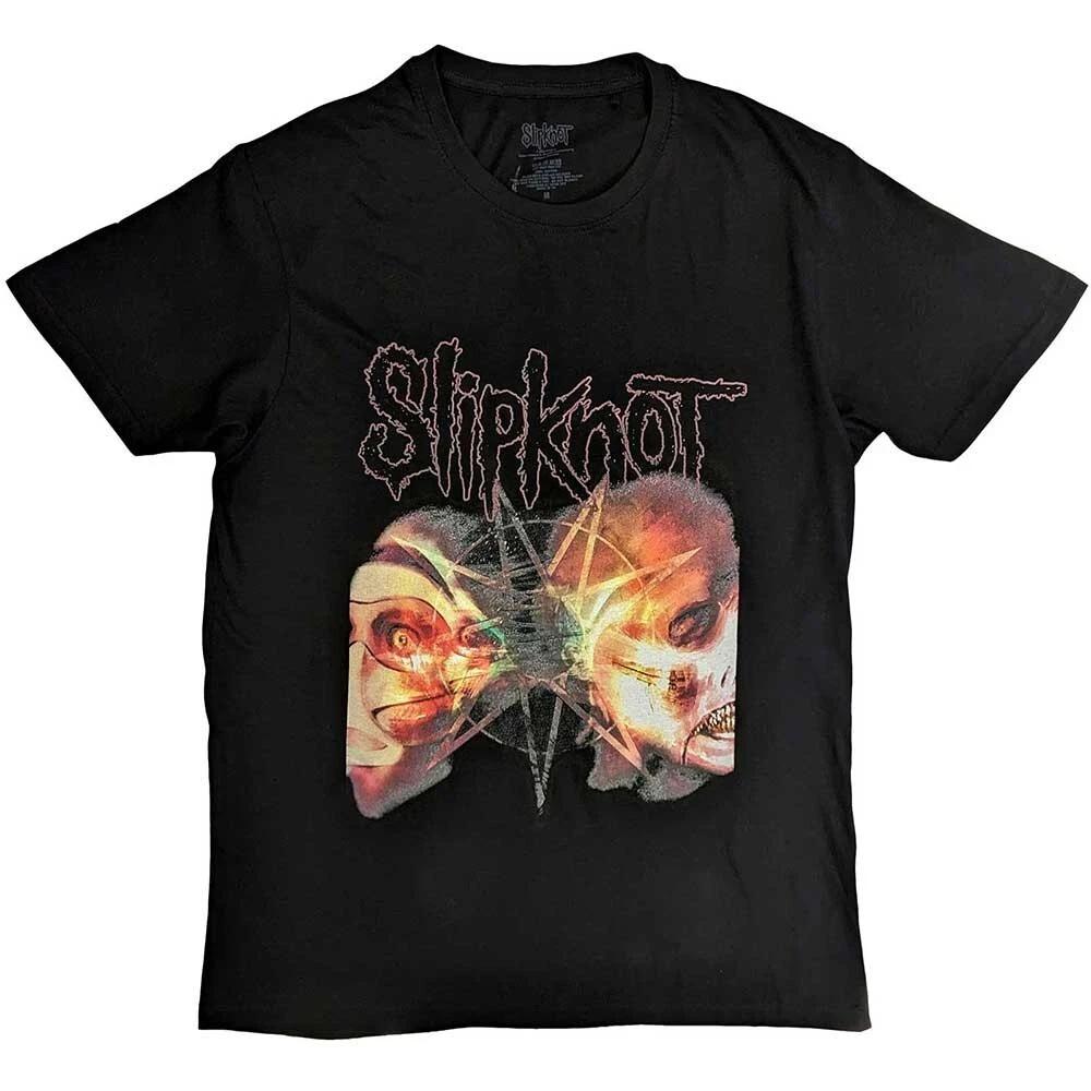 Slipknot - 2 лица Большая футболка 100% хлопок Мужские футболки Топ. Лицензионная продукция.