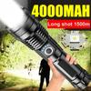 P50 Aluminum Alloy Glare Flashlight 18650 USB Charging Long-Range Outdoor Waterproof Telescopic Zoom Night Fishing Light