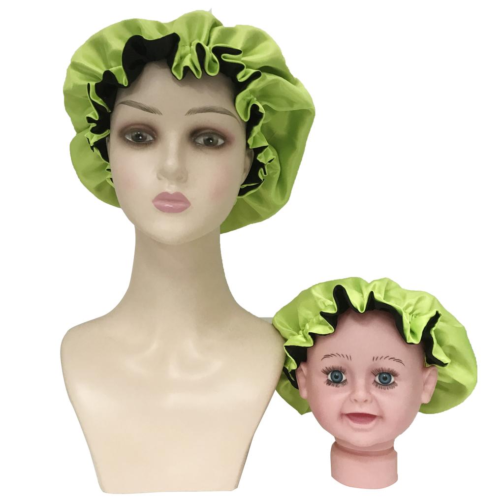 Ready to Ship Long Large Braid Hair Bonnet Sleeping Stain Hair Bonnets and Satin Silk Hair Wraps with Tie Scarf Bonnet