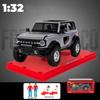 Масштаб 1/32 Ford Bronco Lima SUV, литая под давлением модель автомобиля, игрушечный автомобиль с откатным механизмом, звуком и светом для детей, коллекция подарков для мальчиков и девочек