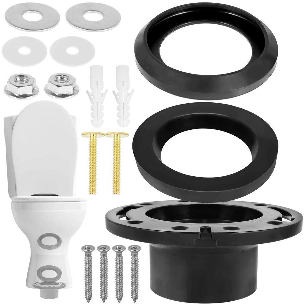 RV Toilet Seal Kit 385345892 RV Toilet Flange Kit Durable RV Toilet Flush Seal Replacement Parts Replaces 385311658 Flush Seal