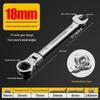 Double Head Reversible Quick Ratchet Wrench Set: Adjustable, Open End, Torx, Automotive Repair Tool.