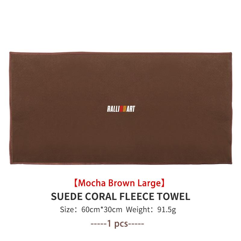 For Mitsubishi Absorbent Car Cleaning Cloth Towel Deer Skin Velvet Washing Tool Outlander Lancer L200 ASX Pajero Grandis Eclipse