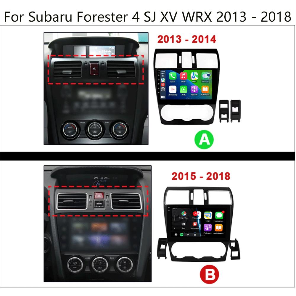 Android 14 Video Player Car Stereo Radio For Subaru Forester 4 SJ XV 2012-2015 4G Multimedia Navigation GPS Carplay 360 Camera