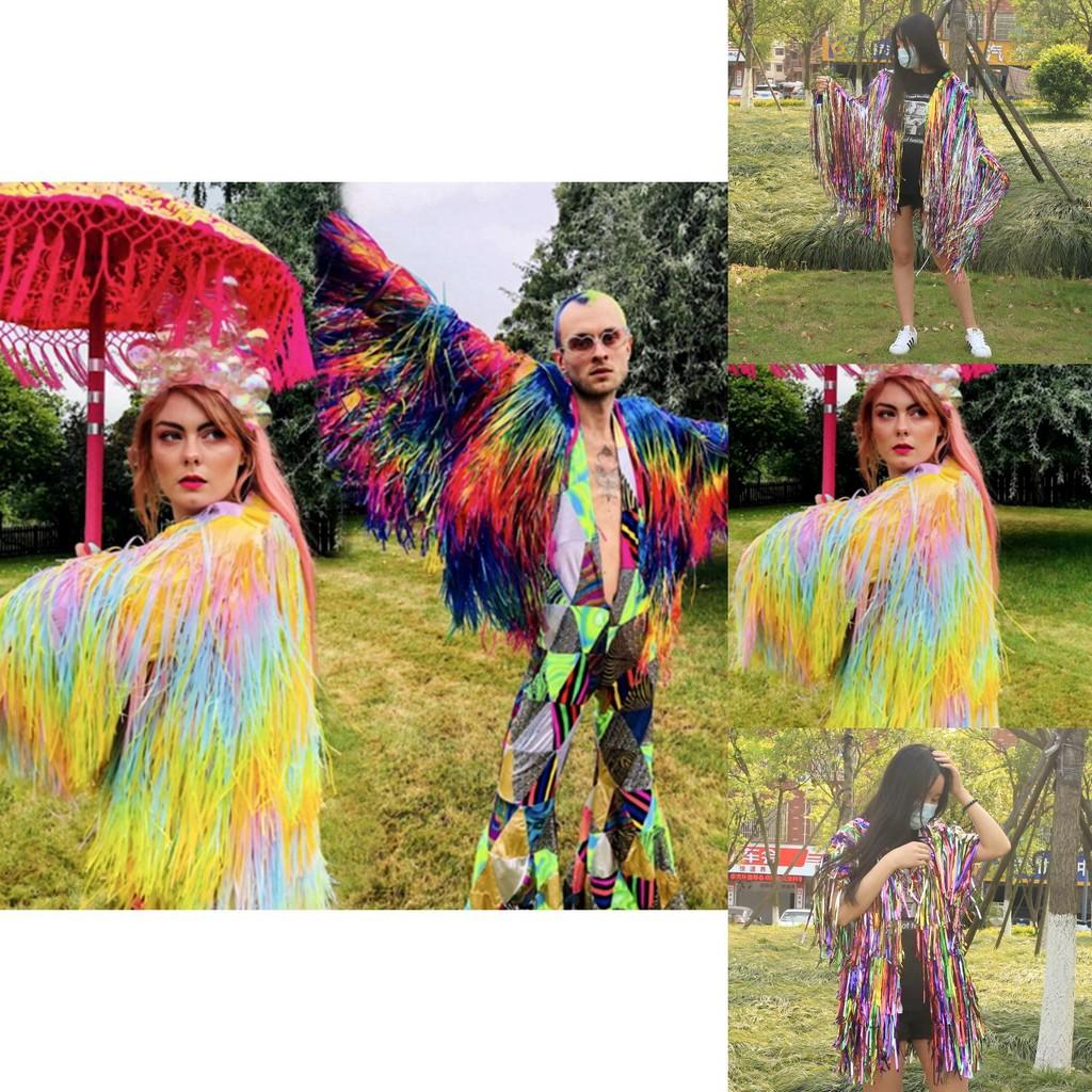 Красочная радужная куртка-дождевик в стиле макарон для радостных празднований