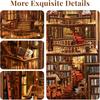 Набор для создания мини-домика в книге MiniCity DIY, 3D-миниатюра дома со светодиодным декором, деревянная закладка для книг для подростков и взрослых