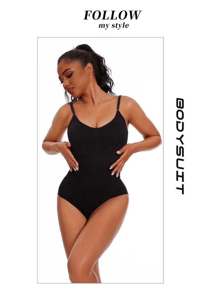 Women's Cross-Border Body Shaping One-Piece: Abdomen-Tightening, Open Crotch, Hip-Lifting, Sling Corset Briefs