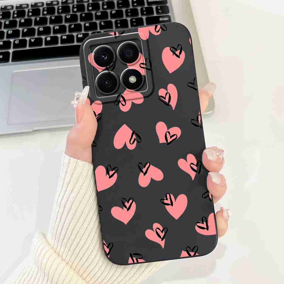For Honor X8a 4G CRT-LX1 Case Cute Butterfly Luxury Flower Soft Silicone Cover For Huawei HonorX8a X8A CRT-LX2 6.7" Bumper Shell