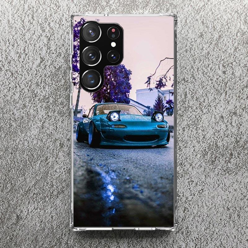 JDM Машина MX5 Милый Принт Мягкий Чехол для Samsung Galaxy S25 S24 S23 S22 Ultra S21 Plus S20 FE Чехол для Телефона S10 + Edge Чехол