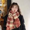 Scarf Plaid Girl Christmas Atmosphere Vintage Versatile Winter Senior Student Shawl Scarf Scarf