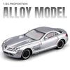 1/24 Суперкар Mercedes-Benz SLR Модель автомобиля из сплава Звук и свет Инерционный Детская игрушка Коллекционные предметы Подарок на день рождения