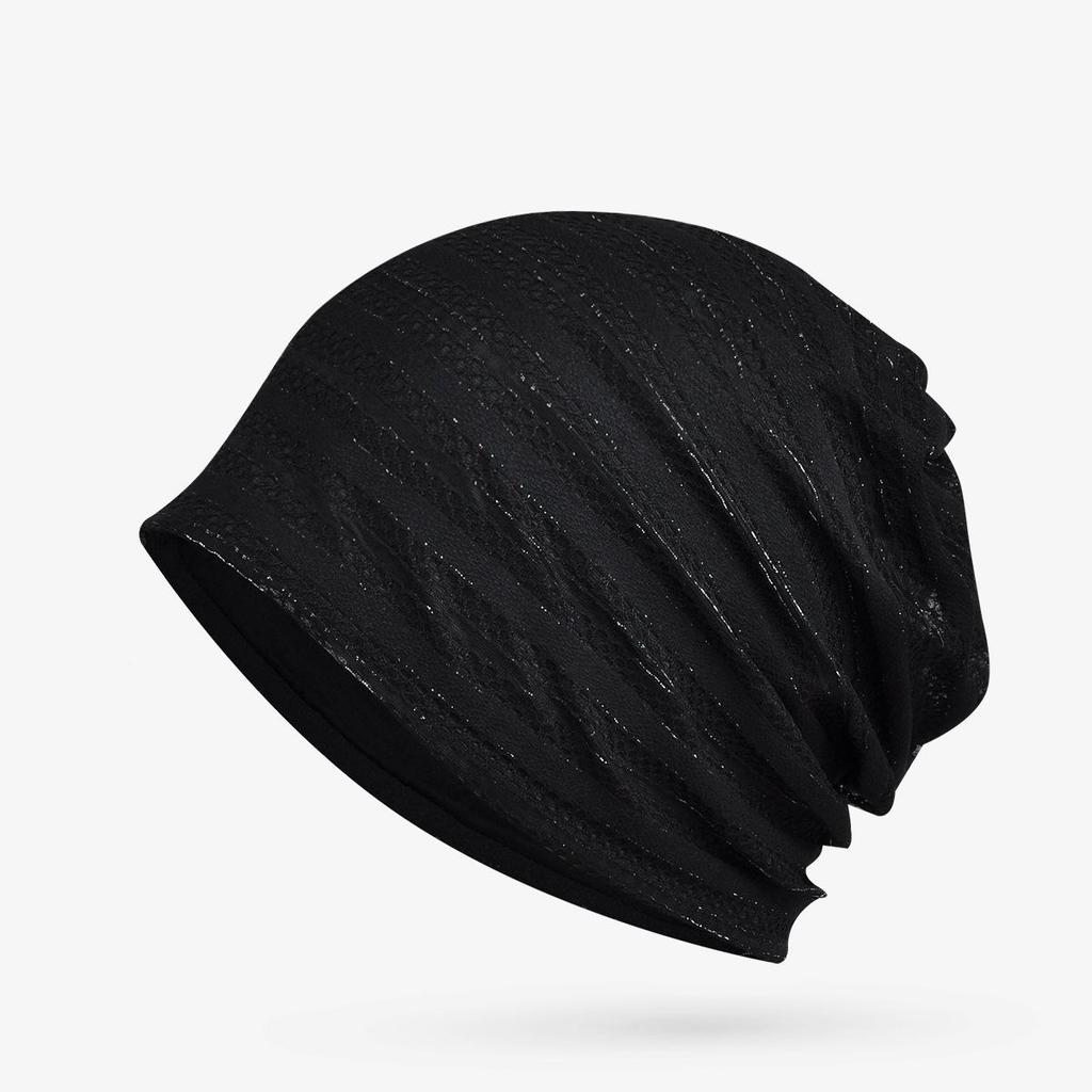 Women's Breathable Thin Cotton Pullover Hat - Spring/Summer Headscarf, Confinement, Sleep, and Outdoor Leisure Cap.