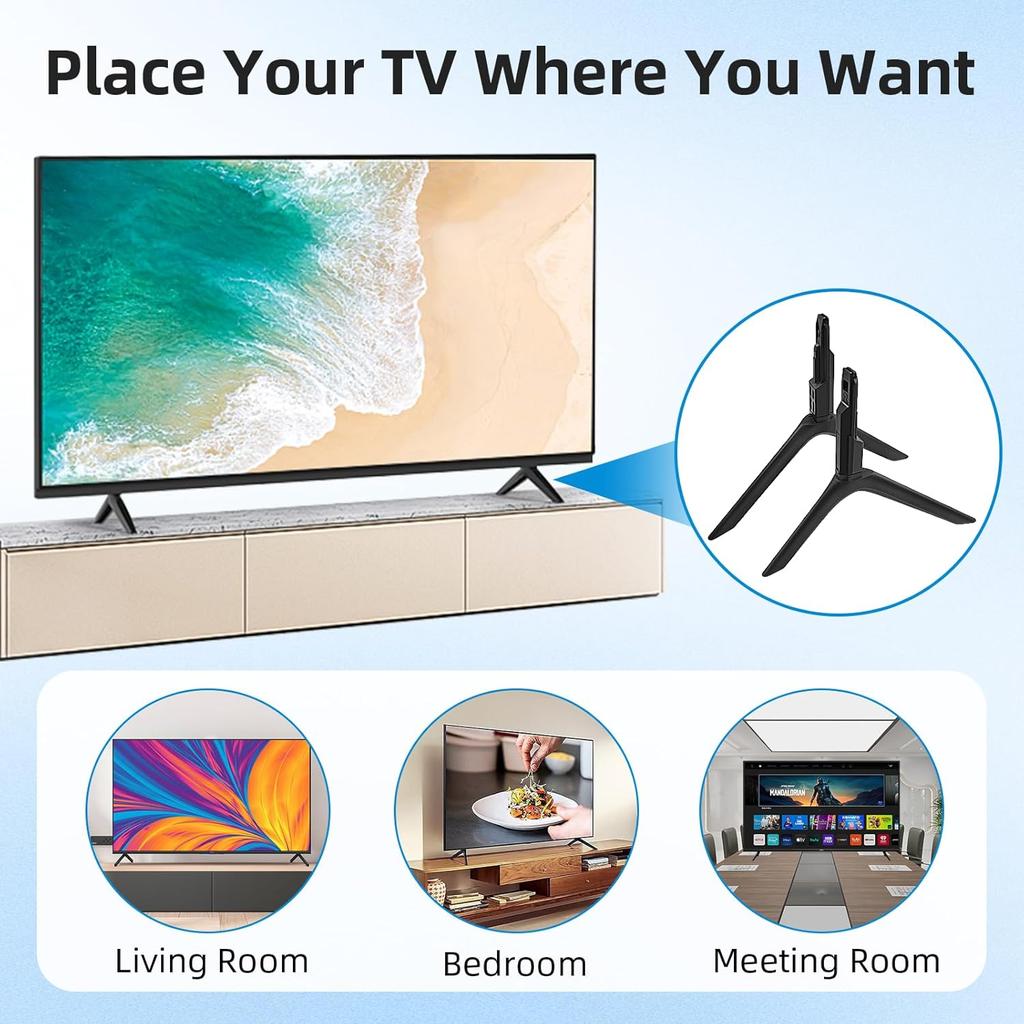 1 Pair tv Stand Feet, Tv Replacement Legs for Samsung Only for UN50TU7000FXZA UN50TU700DFXZA UN55TU7000FXZA UN55TU700DFXZA UN55TU8000FXZA