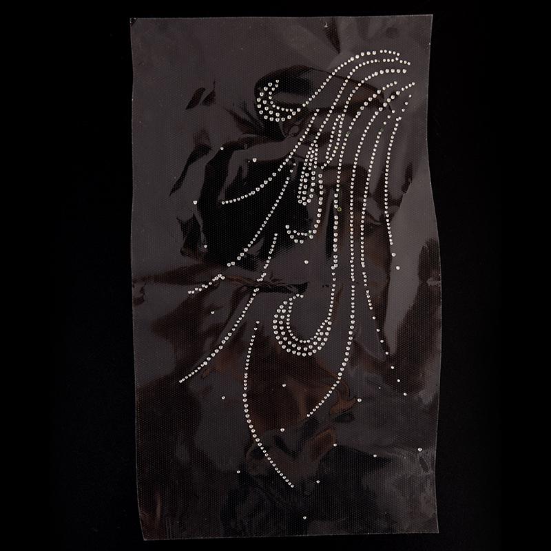 Исправить перо мотив перламутровый утюг на дизайне термопереноса