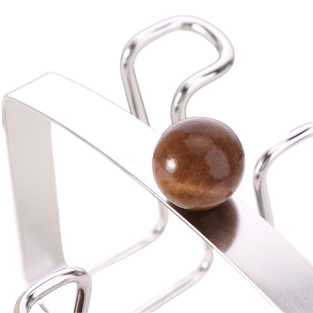 Anti-slip Cup Drying Rack Stainless Steel Tea Cup Holder Glass Cup Drainer Holder Dining Table