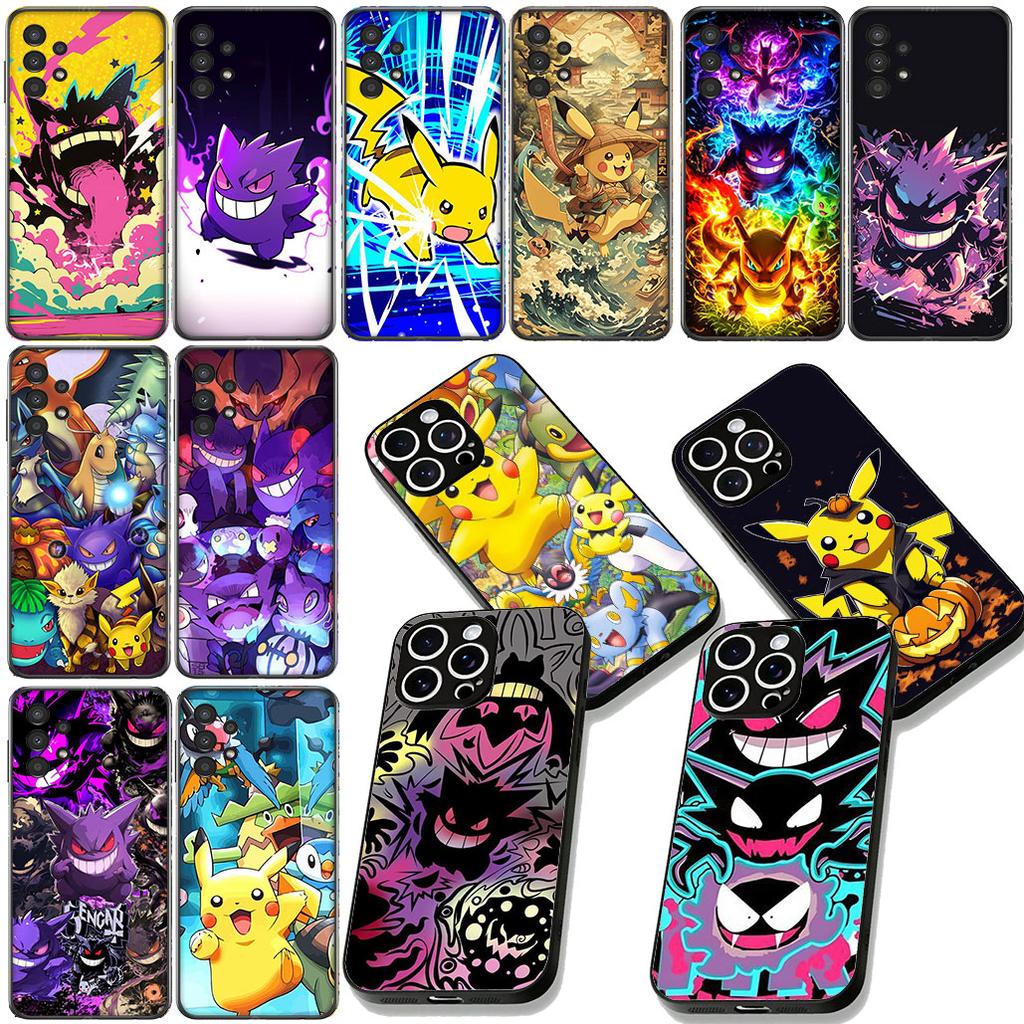 P-Pokemons GO P-Pikachus Gengar Cover for Motorola Moto Edge 70 60 Fusion NEO Pro G Stylus G56 G96 G52 G04 G05 20 Phone Case