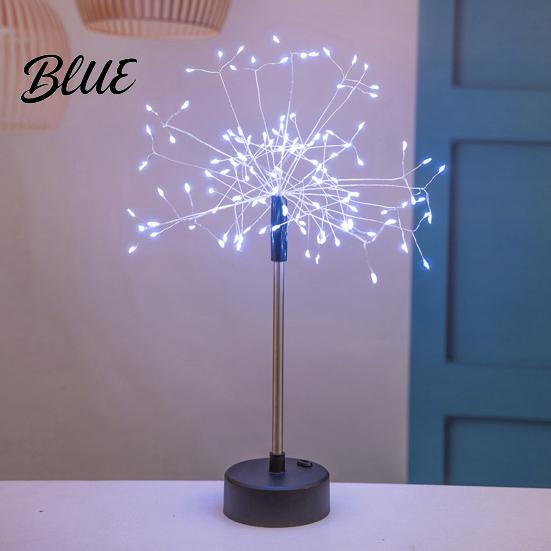 Элегантная светодиодная настольная лампа Starburst 120 огней USB Сказочная Формируемая Декор стола для дома Свадебное центральное украшение Освещение Декоративный свет